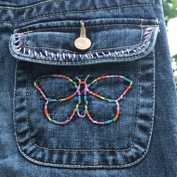 Gap Girls Bootcut embroidered butterfly jeans 🦋 - Picture 9 of 11